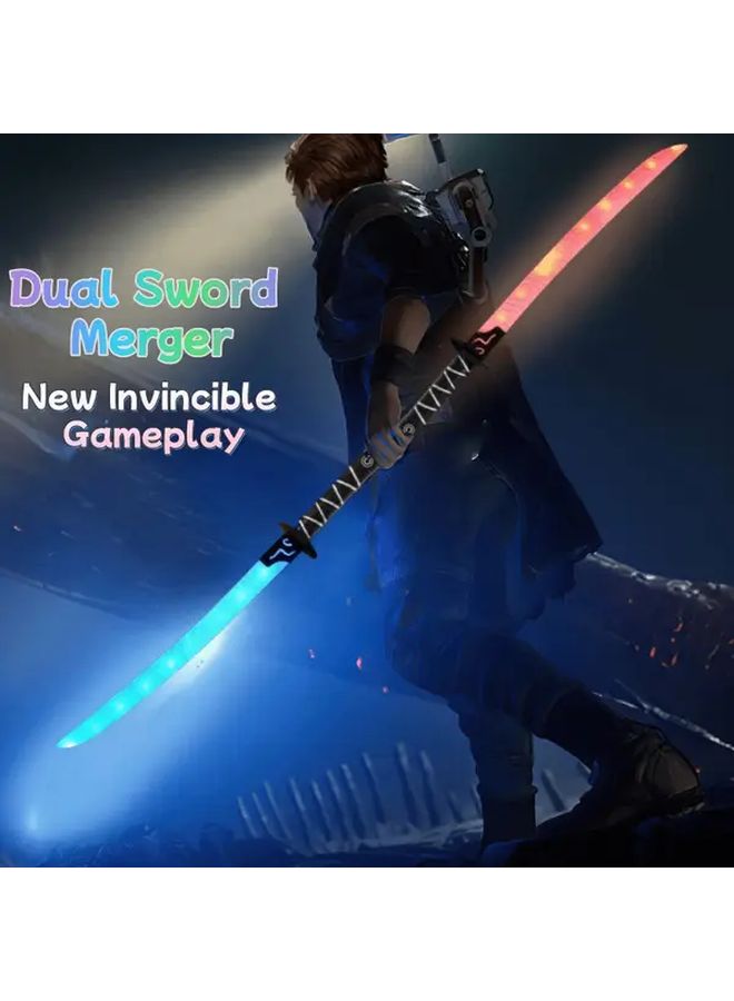 Ninja Sword Accessories Anime Katana With Metallic Foam Blade And Realistic Hilt 2 Colors - Image 1